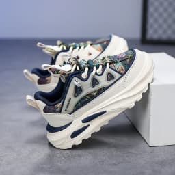 A pair of children's four-season mesh breathable sports shoes, thick sole wear-resistant dad shoes, sizes 30-39，LY-L9803