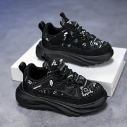A pair of children's four-season mesh breathable sports shoes, thick sole wear-resistant dad shoes, sizes 30-39，LY-L9803