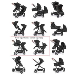 Twins Baby Strollers Small Size Folded Carried on Airplanes. Double Kids Baby Carrier Multifunctional Lightweight