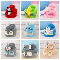 New Learning Seat Cushion for Babies Seat Training Correction of Sitting Posture Cartoon Plush Anti Fall Aged 4 To 9 Months