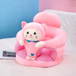 New Learning Seat Cushion for Babies Seat Training Correction of Sitting Posture Cartoon Plush Anti Fall Aged 4 To 9 Months