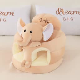 New Learning Seat Cushion for Babies Seat Training Correction of Sitting Posture Cartoon Plush Anti Fall Aged 4 To 9 Months