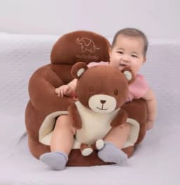 New Learning Seat Cushion for Babies Seat Training Correction of Sitting Posture Cartoon Plush Anti Fall Aged 4 To 9 Months
