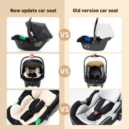 3 in 1 Baby Carriage Stroller Portable Luxurious Travel Pram High Landscape Newborn Baby Stroller with Baby Carrier PU Leather