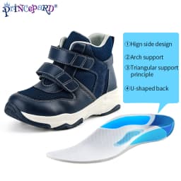 Princepard Boys Orthopedic Shoes Mesh Kids Correcting Sneakers for Flat Feet Ankle Support Casual Footwear