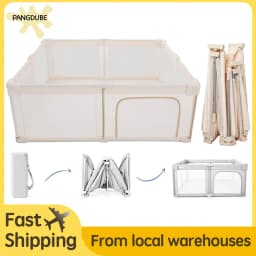 PANGDUBE Folding Baby Playpen Large Foldable Playground for Baby Safety Fence Activities for Baby Park Portable Baby Games Area