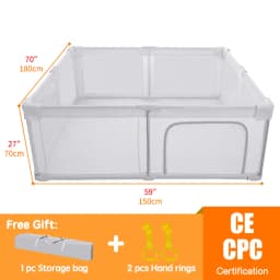 PANGDUBE Folding Baby Playpen Large Foldable Playground for Baby Safety Fence Activities for Baby Park Portable Baby Games Area