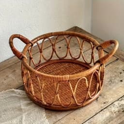 Newborn Photo Prop: Handwoven Indonesian Rattan Basket for Boys & Girls. Studio & Family Photography. Decor Basket