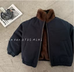Children's Jacket 2025 Winter New Boys and Girls Solid Color Thickened Zipper Shirt Baby Stand Collar Jacket Trendy
