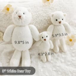 Handmade Crochet Teddy Bear Newborn Photography Props, Cute Crochet Knitted Photography Props for Baby Accessories for Posing