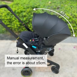MomTan® Canopy Compatible Only with Doona X Car Seat & Stroller, 4-Section Extendable Shade, Breathable Fabric, Machine Washable