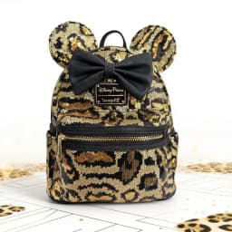 Loungefly Disney Mickey Mouse Ear Pu Leather Women's Backpack Castle Cosplay Leisure Travel Bag Mini Children's Schoolbag