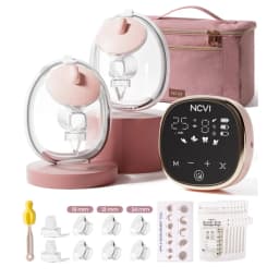 NCVI Electric Breast Pump, with Wearable Cups,4 Modes 9 Levels,Quiet & Portable Rechargeable for Breastfeeding Moms