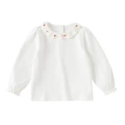 Dave Bella Children Embroidery White Shirt Clothes Autumn Spring Girls Long Sleeve Blouse Cotton Top Outdoor Party DB3263461