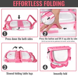 Baby Bathtub Foldable Portable Infant Bath Tub Heat-resistant Baby-safe Material Anti-slip Base with Water Temperature Monitor for Bathroom