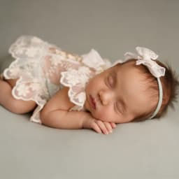 Floral Lace Open Back Newborn Romper Ivory Baby Girl Photography Outfit Infant Photo Shoot Clothes Newborn Photoshoot Ruffle