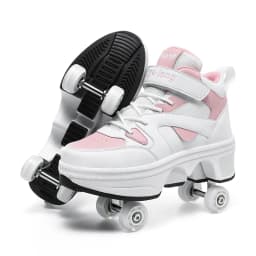 NEW Children's Sports Roller Skates Deformation Shoes 4 Four-wheeled Roller Skates Adult Runaway Shoes Student Deformation Wheel