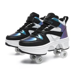 NEW Children's Sports Roller Skates Deformation Shoes 4 Four-wheeled Roller Skates Adult Runaway Shoes Student Deformation Wheel