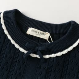 Dave Bella Children Autumn Spring Bow Sweater Girls Long Sleeve Jacquard Knitted Pullover Kids Tops Outdoor Clothes DK3262536