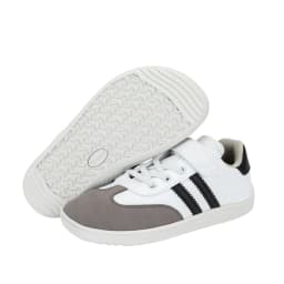 ZZFABER Kids Barefoot Sneakers Soft Fiber Leather Flexible Casual Shoes Breathable Minimalist Footwear for Boys Girls