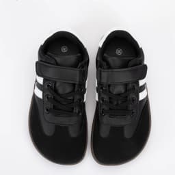 ZZFABER Kids Barefoot Sneakers Soft Fiber Leather Flexible Casual Shoes Breathable Minimalist Footwear for Boys Girls