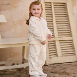 Dave Bella Girls' Coat Pants 2pcs Suits Spring Sports Two Piece Set Children Long Sleeve Jacket Trousers Clothes DB3263035
