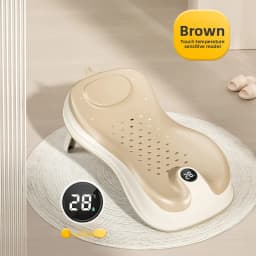 Newborn Bathtub With Sensing Foldable Baby Bath Support Temperature Non-Slip Infrant Shower Bed With Support Bracket
