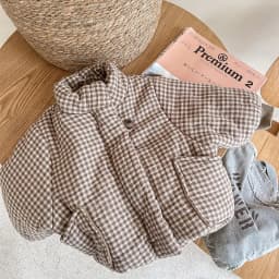 2026 New Winter Toddlers Kids Plaid Thicken Coats Korean Style Fleece Lining Children Warm Outerwear