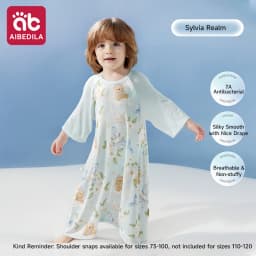 AIBEDILA Class A Modal Baby Sleep Sack Summer Thin Newborn Nightgown All Season Toddler Anti-Kick Sleeping Jumpsuit