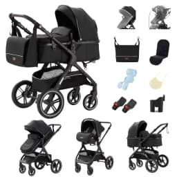 Foldable High Landscape 3-in-1 Infant Pushchair Fashion Luxury Two-Way Seat All Season Durable Baby Pram Suitable For Indoor Rest And Outdoor Walking