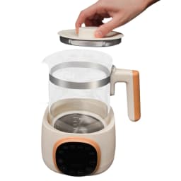 1.3L Baby Bottle Warmer, 600W Multifunctional Water Thermostat Kettle, 72h Constant Temp Infant Milk Temperature Regulator, , Kid Formula Heating Container, Household Baby Feeding Water Heater