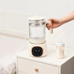 1.3L Baby Bottle Warmer, 600W Multifunctional Water Thermostat Kettle, 72h Constant Temp Infant Milk Temperature Regulator, , Kid Formula Heating Container, Household Baby Feeding Water Heater