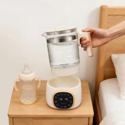 1.3L Baby Bottle Warmer, 600W Multifunctional Water Thermostat Kettle, 72h Constant Temp Infant Milk Temperature Regulator, , Kid Formula Heating Container, Household Baby Feeding Water Heater
