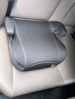 Backless Booster Car Seat, Ergonomic Comfort Kids Booster Seat with Secure Belt Position Guide for Travel & Daily Rides