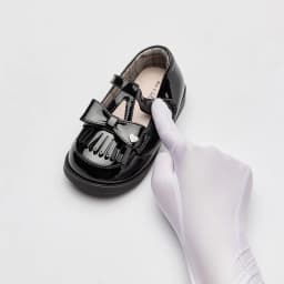 Dave Bella Girl Leather Shoes Princess Shoes Children Autumn Spring Retro Black Bow Anti Slip Elegant Kids Shoes Party DB3262847