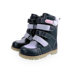 Winter Children Boots High Top Orthopedic Shoes For Kid Leather Boy Girl Toddler Mid Calf Varus Clubfoot Footwear Size22-31