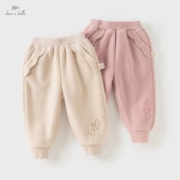 Dave Bella Children's Pants Autumn Winter Girls Warmth Thickened Trousers Kids' Cute Fashion Pants Children's Clothing DB4254199