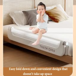 Invisible Collapsible Baby Rail Bed Guardrail Bedroom Railings for Babies Bed Protective Barrier Anti-Fall Security Kid Fence