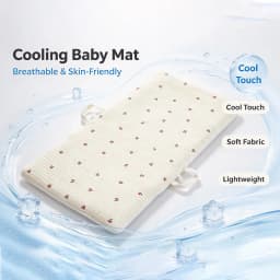 Baby Portable Travel Mat, Thick Padded Infant Nap Play Mat with Carry Straps, Embroidered Breathable Sleeping Pad