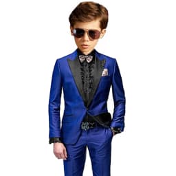 Burgundy Boys Slim Fit Tuxedo 2 Pieces Jacket Pants Formal Party Outfit One Button Peak Lapel Kids Suit Set Wedding Guest Wear