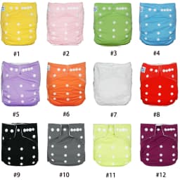 Babyland Manufacturer ECO-Friendly Baby Bamboo Charcoal Diapers 10pcs/Lot 100% Bamboo Nappy Washable & Reusable Cloth Diapers