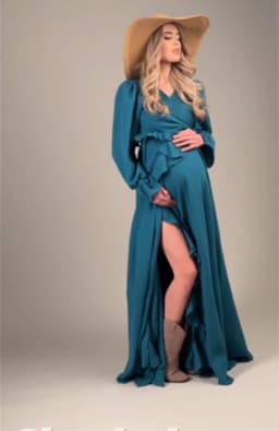 Boho Dresses Maternity Cotton Two Piece Set Baby Shower Photoshoot Photo Shoot Photography Dress For Women Bohemian Style