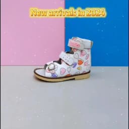 Ortoluckland Children Girls Sandals Toddler Leather Orthopedic Shoes Kids White Fancy Nice Buckle Strap Flats 2To 8Years Age Old