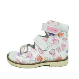 Ortoluckland Children Girls Sandals Toddler Leather Orthopedic Shoes Kids White Fancy Nice Buckle Strap Flats 2To 8Years Age Old