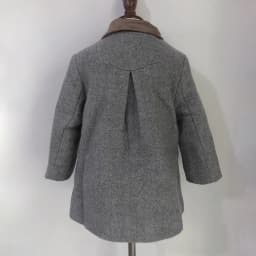 Children Boutique Clothing Winter Boy Gray Woolen Herringbone Pattern Coat British Warm Quilted Jacket New Year's Eid Clothes