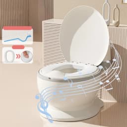 Removable Baby Potty Toilet Training Seat Non-Slip Comfortable Toilet Soft Seat Chair Realistic for Baby Aged3+ Training Toilet