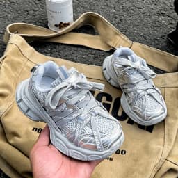Kids Chunky Sneakers for Boys Girls 2025 New Autumn Toddler Sports Sneakers Soft Sole Breathable Chic School Basketball Shoes