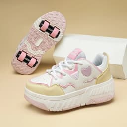 4 Wheel Roller Skate Shoes With Detachable Wheels Children's Sneakers Outdoor Sport Casual Shoes Girls Boys Gifts For Kids