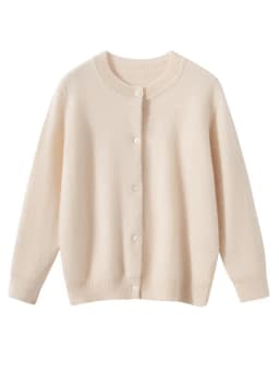 Children's Wool Sweater O-neck Cardigan Autumn Winter Boys Girls Basic Simple 100% Merino Wool Knitwear Kids Casual Clothing Top