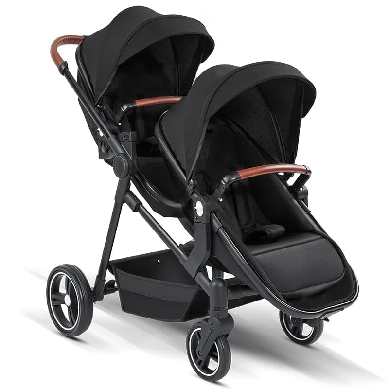 NEW Lightweight Twin Stroller Foldable Double Seat Stroller Portable Twin Multifunctional Stroller Can Be Taken On Board